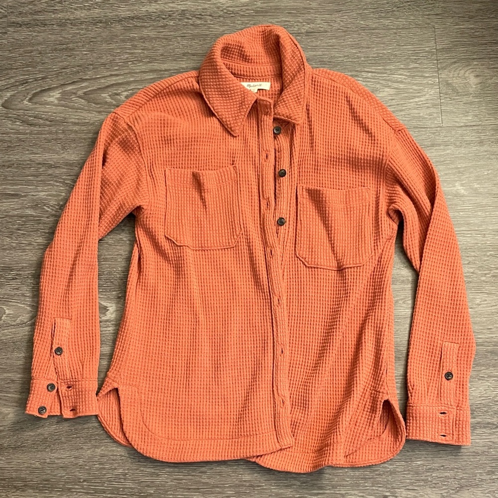 Madewell Women's Rust Button-Down Shirt